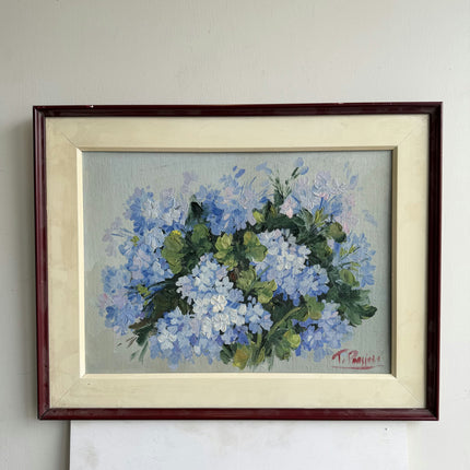 Authentic Floral Still Life Oil Painting "Blue Bouquet" Timeless Art Holland Art Shop