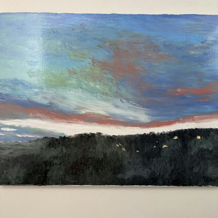 Traditional Landscape Oil Painting "Dark Hill" Refined Large Art Holland Art Shop