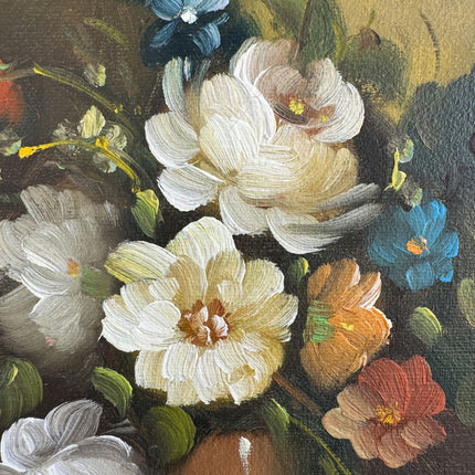 Refined Floral Still Life Oil Painting "Flower Bouquet" Original Small Art Holland Art Shop