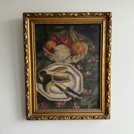 1933 Still Life Oil Painting "White Teapot" Artwork Holland Art Shop