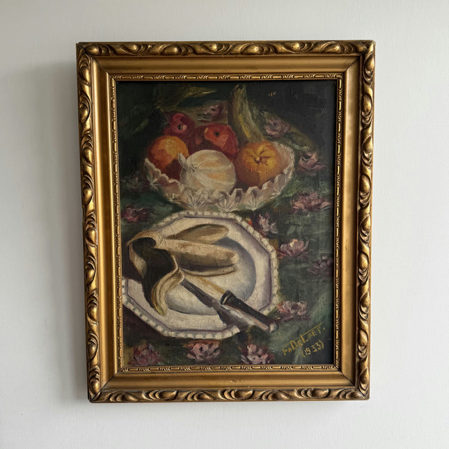 1933 Still Life Oil Painting "White Teapot" Artwork Holland Art Shop