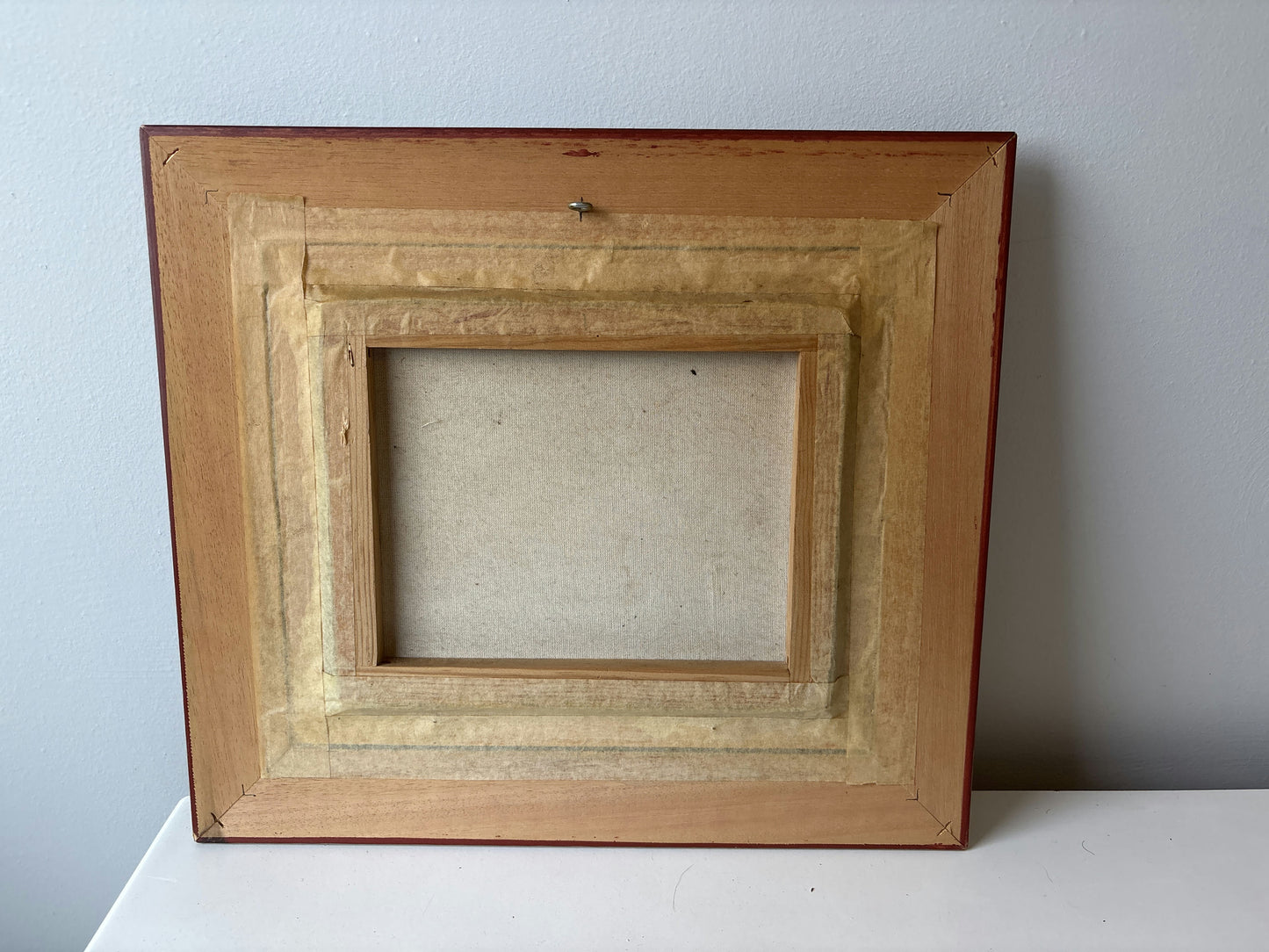 Still Life Oil Painted On Canvas With Ornate frame from ca 1970