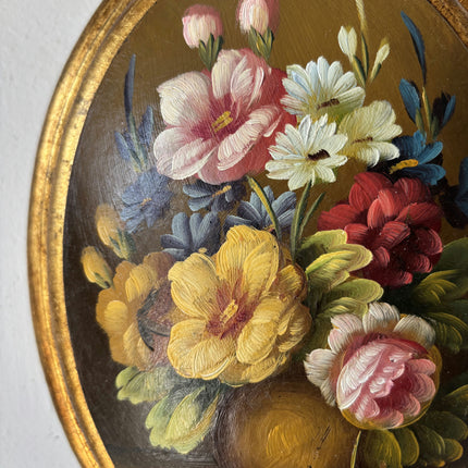 Traditional Oil Painting Flowery Still Life "Flower Bouquet" Small Artwork Holland Art Shop