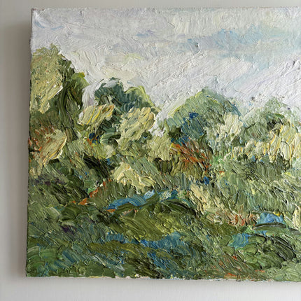 Detailed Landscape Oil Painting "Green Foliage" Expressive Artwork Holland Art Shop