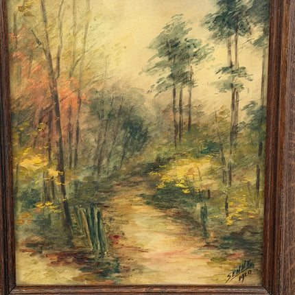 1920 Antique Still Life Oil Painting "Wooden Frame" Art Holland Art Shop