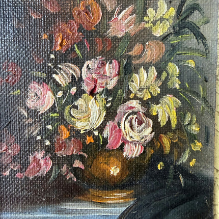 Rustic Flowery Still Life Oil Painting "Flower Vase" Traditional Small Art Holland Art Shop