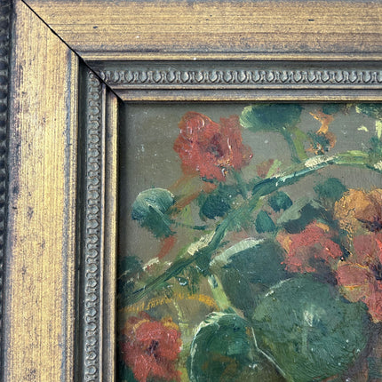 Classic Flowery Still Life Oil Painting "Flower Vase" Elegant Small Artwork Holland Art Shop