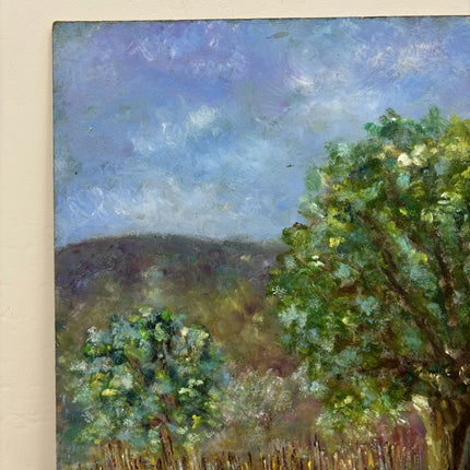 Handcrafted Landscape Oil Painting "Old Oak" Expressive Artwork Holland Art Shop