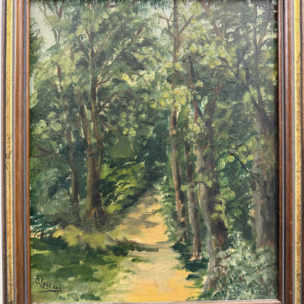 Rustic Landscape Oil Painting "Forest Path" Elegant Small Artwork Holland Art Shop