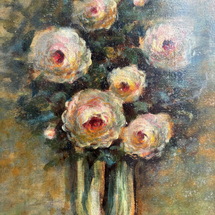 Handcrafted Floral Still Life Oil Painting "Flower Vase" Expressive Artwork Holland Art Shop