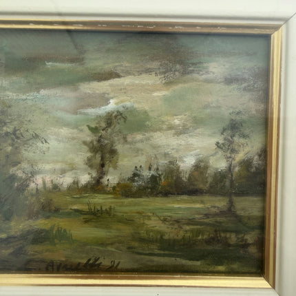 Classic Landscape Oil Painting "Gold Frame" Authentic Small Art Holland Art Shop