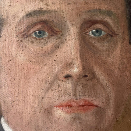 Original Portrait Oil Painting "Seated Gentleman" Authentic Small Artwork Holland Art Shop
