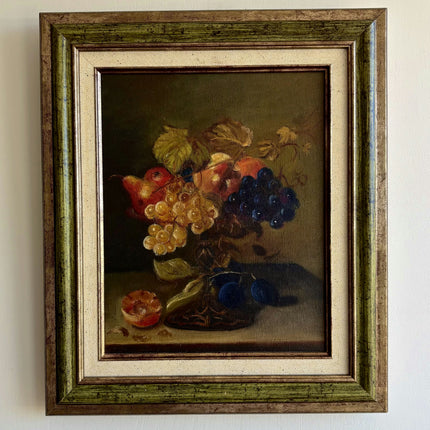 Authentic Still Life Oil Painting "Grape Bunch" Classic Artwork Holland Art Shop