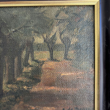 Rustic Landscape Oil Painting "Framed Painting" Handcrafted Small Artwork Holland Art Shop