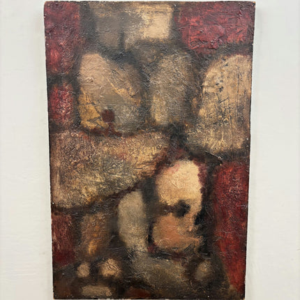 Authentic Abstract  Oil Painting "Aged Panel" Elegant Large Art Holland Art Shop