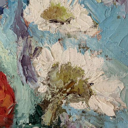 Traditional Interior Oil Painting "Flower Vase" Rustic Artwork Holland Art Shop