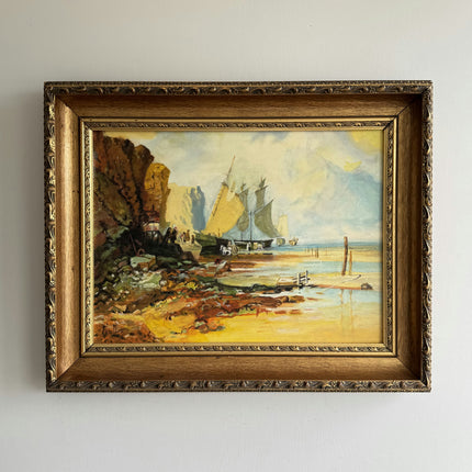Authentic Seascape Oil Painting "Sailing Ship" Detailed Art Holland Art Shop