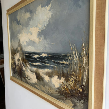 Traditional Seascape Oil Painting "Flying Seagulls" Expressive Large Art Holland Art Shop