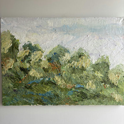 Detailed Landscape Oil Painting "Green Foliage" Expressive Artwork Holland Art Shop