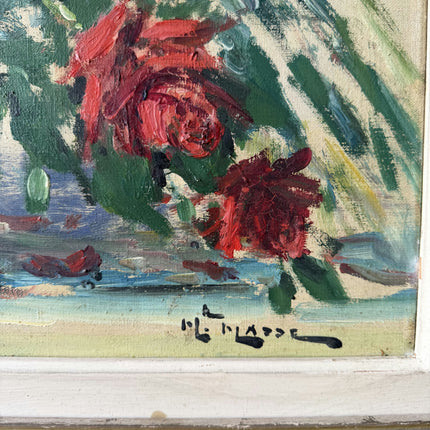 Expressive Floral Still Life Oil Painting "Flower Vase" Large Artwork Holland Art Shop