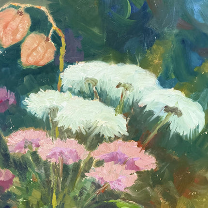 Timeless Floral Still Life Oil Painting "Vase Flowers" Rustic Large Art Holland Art Shop
