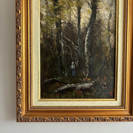 Elegant Landscape Oil Painting "Gilded Frame" Expressive Small Art Holland Art Shop