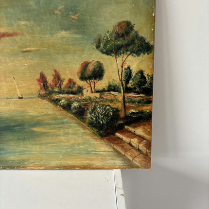 Traditional Harbor Scene Oil Painting "Sailing Boat" Refined Art Holland Art Shop