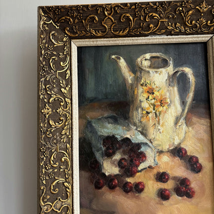 Traditional Still Life Oil Painting "Flowered Pitcher" Refined Belgique Art Holland Art Shop