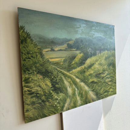 Traditional Landscape Oil Painting "Winding Path" Timeless Large Artwork Holland Art Shop