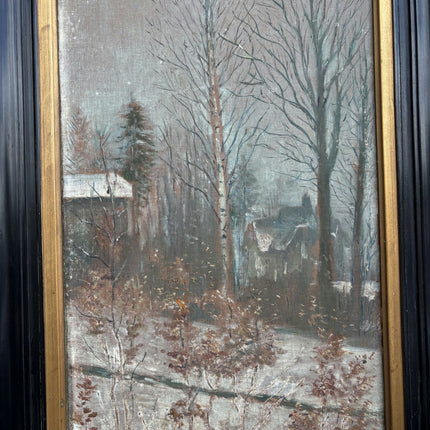 Expressive Winter Landscape Oil Painting "Framed Painting" Classic Large Artwork Holland Art Shop