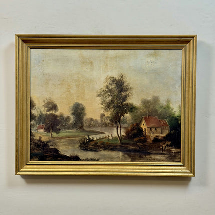19th Century Antique Landscape Oil Painting "Framed Painting" Art Holland Art Shop
