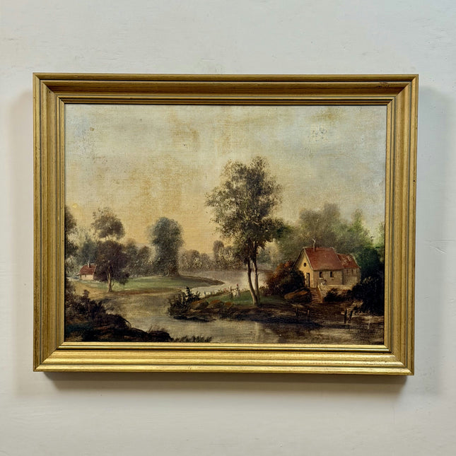 19th Century Antique Landscape Oil Painting "Framed Painting" Art Holland Art Shop