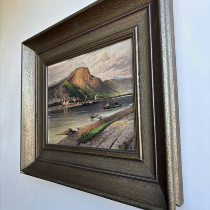 Elegant Seascape Oil Painting "Framed Painting" Timeless Small Art Holland Art Shop