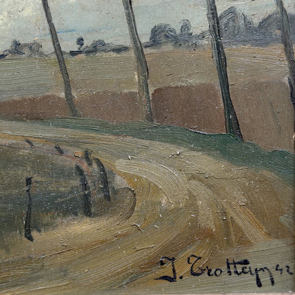 1942 Landscape Oil Painting "Gilded Frame" Art Holland Art Shop