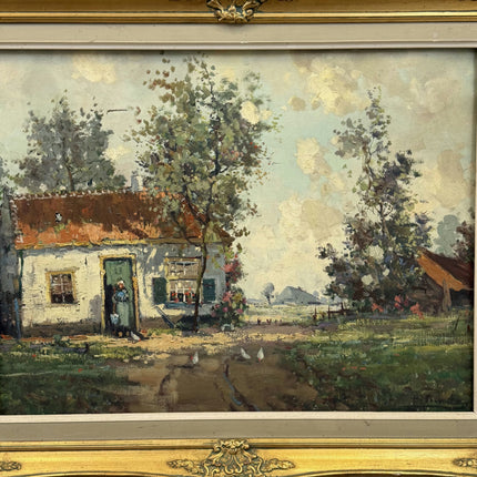 Elegant Farm Oil Painting "Framed Painting" Expressive Large Art Holland Art Shop