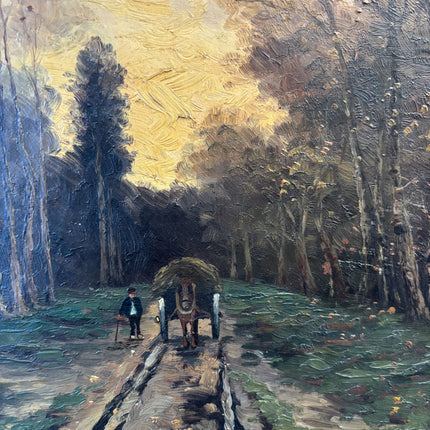Wonderful Oil Painting Landscape "Autumn Pathway" Original Medium Art Holland Art Shop