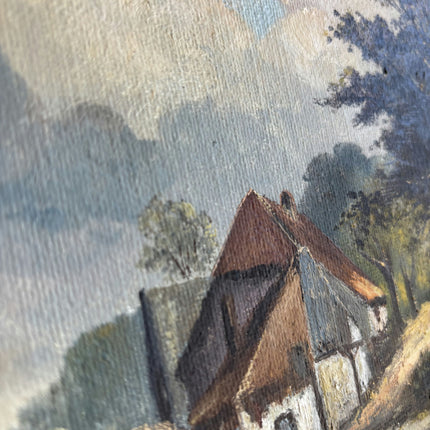 Rustic Landscape Oil Painting "Thatched Cottage" Timeless Art Holland Art Shop