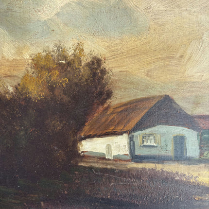 Expressive Landscape Oil Painting "Painted Cottage" Elegant Small Art Holland Art Shop