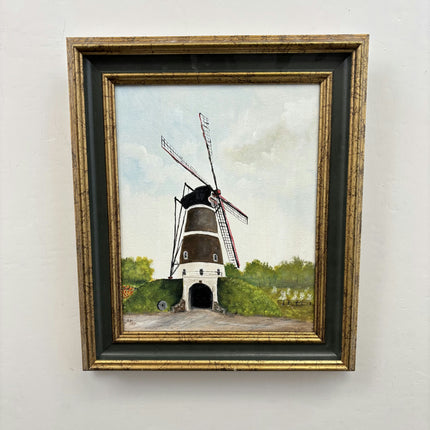 Elegant Landscape Oil Painting "Canvas Back" Expressive Small Art Holland Art Shop