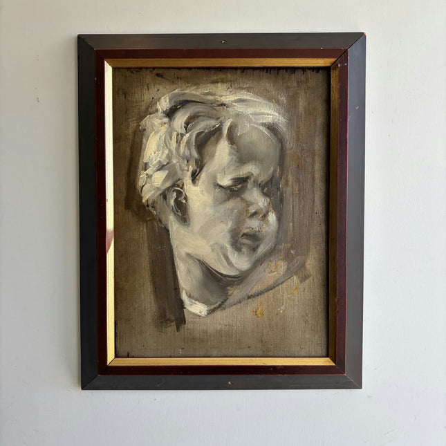 Authentic Portrait Oil Painting "Male Head" Refined Artwork Holland Art Shop