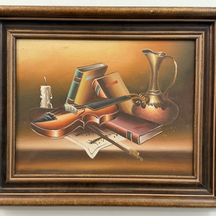 Rustic Still Life Oil Painting "Violin Still" Classic Art Holland Art Shop