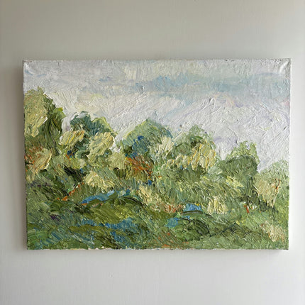 Detailed Landscape Oil Painting "Green Foliage" Expressive Artwork Holland Art Shop