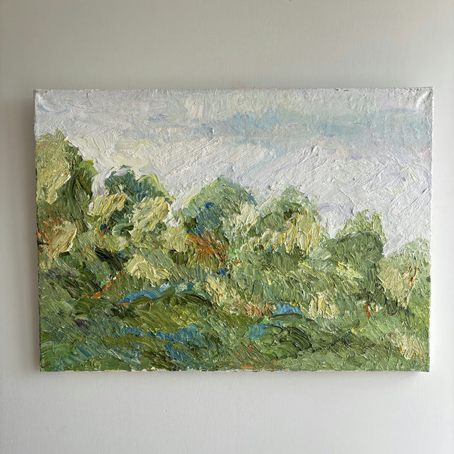Detailed Landscape Oil Painting "Green Foliage" Expressive Artwork Holland Art Shop