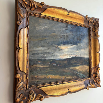 Handcrafted Landscape Oil Painting "Gilded Frame" Refined Artwork Holland Art Shop
