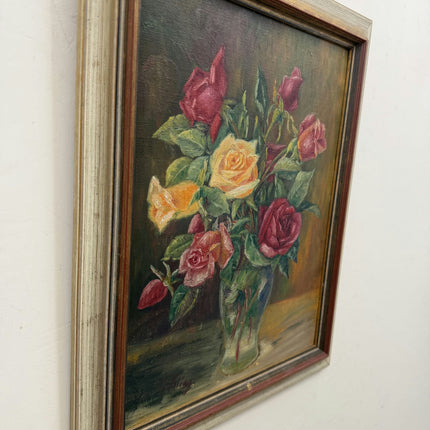 Expressive Floral Still Life Oil Painting "Vase Flowers" Traditional Art Holland Art Shop