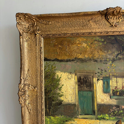 Traditional Landscape Oil Painting "Painted Cottage" Original Artwork Holland Art Shop
