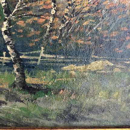 Detailed Landscape Oil Painting "Birch Tree" Traditional Large Art Holland Art Shop