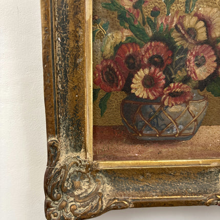 Traditional Floral Still Life Oil Painting "Flower Vase" Vintage Madrid Art Holland Art Shop