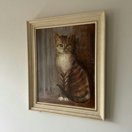 Rustic Animals Oil Painting "Tabby Cat" Refined Art Holland Art Shop