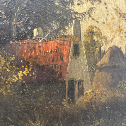 Elegant Landscape Oil Painting "Gilded Frame" Original Small Art Holland Art Shop